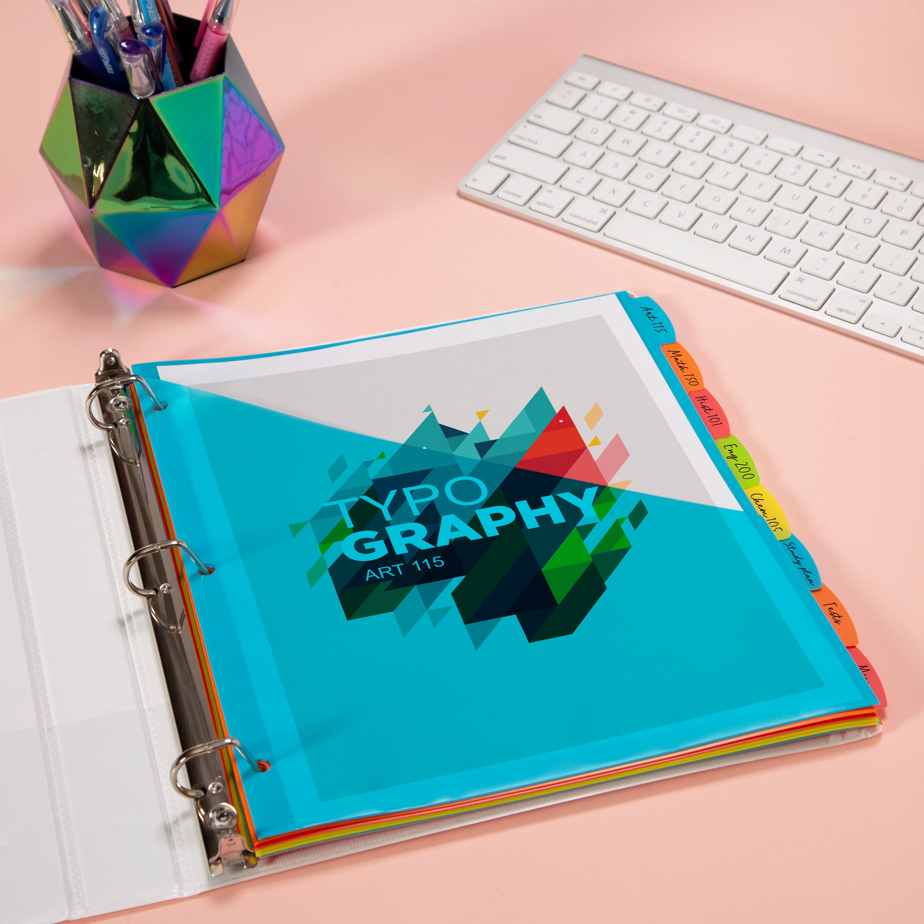 Avery® Durable Plastic 8-Tab Write & Erase Dividers with Pockets